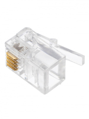 Вилка RJ-10 4P4C для кабеля UTP