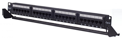 изображениеПатч-панель 19", 24 порта RJ-45, категория 6, Krone IDC