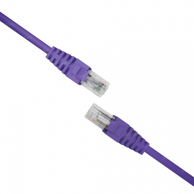 Патч-корд NTSS PREMIUM 2xRJ45/8P8C, T568B UTP 28 AWG CAT6 LSZH 2 метра, лиловый