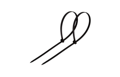 07-0401 Хомут-стяжка кабельная нейлоновая REXANT 400x4,8 мм, чёрная, упаковка 100 шт.