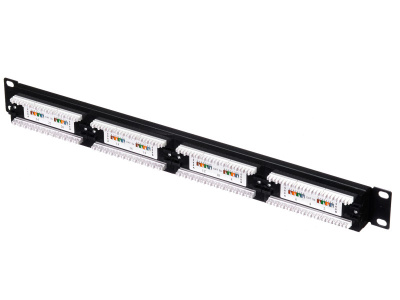 изображениеПатч-панель UTP, 19", 24хRJ-45, кат.5е, 1U, 110 Type, "L" Netko