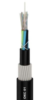 Кабель оптический диэлектрический в грунт ДПМ-008Е04-04-7,0/0,4-Х-нг(А)-HF от ооо комтел 