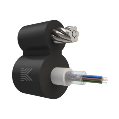 Оптический кабель с центральной трубкой и выносным силовым элементом из стального троса, SM 9/125, G.657.A1, 8 волокон, полиэтилен, 12 кН от ооо комтел 