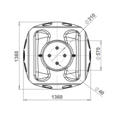 110104-00017 | Колодец пластиковый кабельный ККТ-2-ССД от ооо комтел 