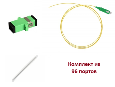 КТ-КС-4U-96-SCA | Кросс оптический стоечный укомплектованный на 96 портов SC/APC, 4U