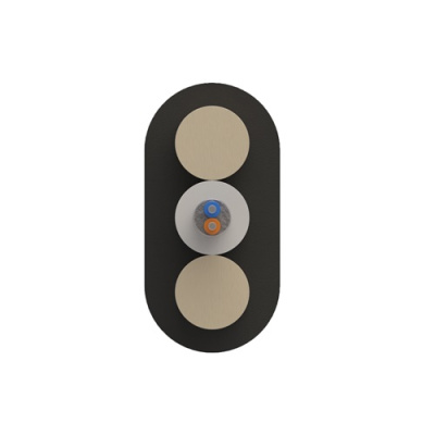 Дроп-кабель плоский, с центральной трубкой, усилен стеклопрутками, 8 волокон, SM 9/125, G.657.A1, полиэтилен, 3 кН от ооо комтел 