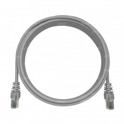 Патч-корд NTSS PREMIUM 2xRJ45/8P8C, T568B UTP CAT6 LSZH 5 метров, серый