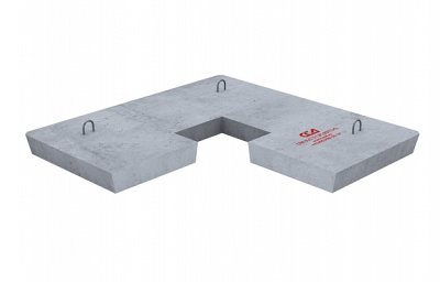 Плита ПАКС 1,6х1,6 анкерная колодца связи (В15)