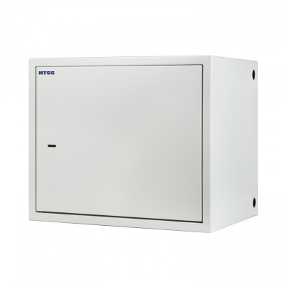 изображениеШкаф настенный антивандальный распашной NTSS WAR 10U 600×500мм, 2 профиля 19, сварной, серый RAL 7035