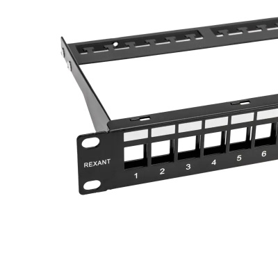 изображениеПанель коммутационная наборная 19", 1U, 24 порта, UTP REXANT PRO