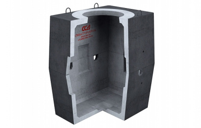 Колодец ККСр-2-10(80) ГЕК-ССД (В25) в битумно-латексной гидроизоляции от ооо комтел 