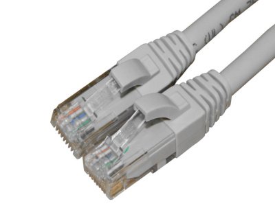 Патч-корд UTP4 cat.6a, 3.0м, литой коннектор, серый, Netko CKC