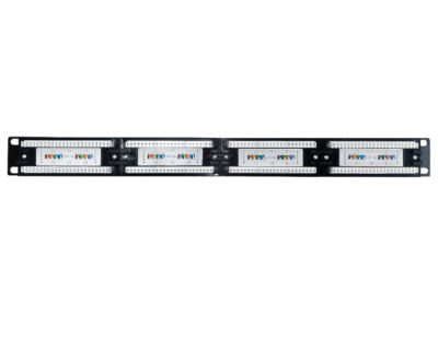 изображениеПатч-панель UTP, 19", 24 порта RJ45, cat.5е, 1U, Dual type, NETKO Optima