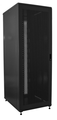 изображениеD2560100BWTWOF | Шкаф телекоммуникационный напольный 25U 19" серверный 600х1000 черный, дверь перфорация