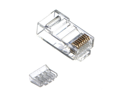 Вилка компьютерная UTP, RJ-45, 8P8C, кат.6, со вставкой, 100шт., NETKO Expert CKC изображение
