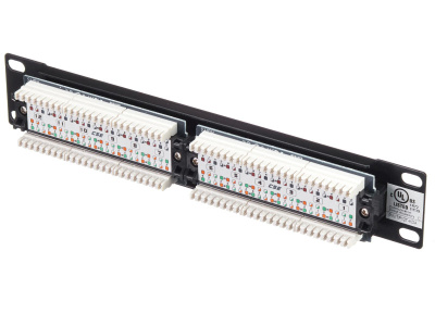 изображениеПатч-панель UTP, 10", 12 портов RJ45, cat.5е, 1U, Dual Type, Netko СКС, "J"