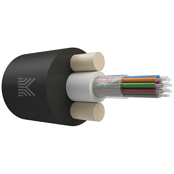 Кабель оптический для задувки в защитные пластмассовые трубы, многомодульный, армированный стеклонитями, G.652.D, 64 волокна, нг(А)-HF, 3.5кН от ооо комтел 