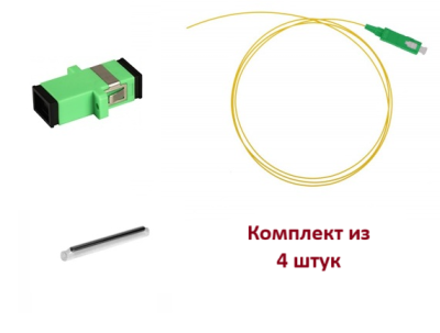 КТ-КН-4-SCA | Кросс оптический настенный мини укомплектованный на 4 порта SC/APC SM