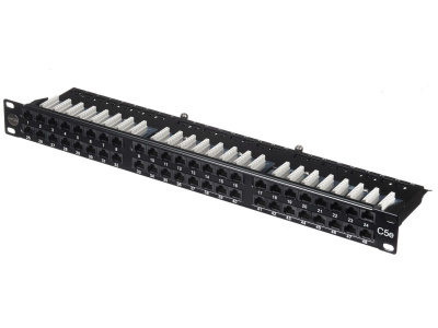 изображениеПатч-панель UTP, 19", 48 портов RJ45, cat.5е, 1U, Dual Type, компактная, NETKO Expert CKC