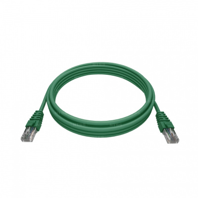 Патч-корд NTSS 2хRJ45/8P8C, T568B UTP 5e кат. литой 15 метров, LSZH, зеленый