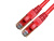 Патч-корд UTP4 cat.6a, 0.5м, литой коннектор, красный, Netko CKC