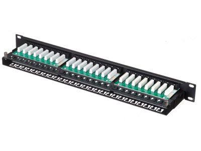 изображениеПатч-панель UTP, 19", 48 портов RJ45, cat.5е, 1U, Krone Type, компактная, "L"