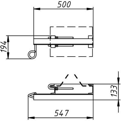 Узел поддерживающий УП-01 (левый) от ооо комтел 