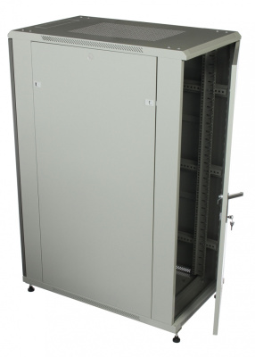изображениеB306060GWTWOF | Шкаф телекоммуникационный напольный 30U 19" серверный 600х600 серый, дверь стекло