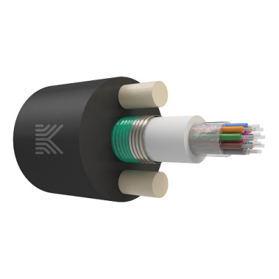 Кабель оптический в канализацию  с ЦТ, периферийные силовые элементы стеклопластиковые прутки, бронированный стальной лентой, G.651 ОМ3(50/125), 8 волокон, 2,7 кН от ооо комтел 