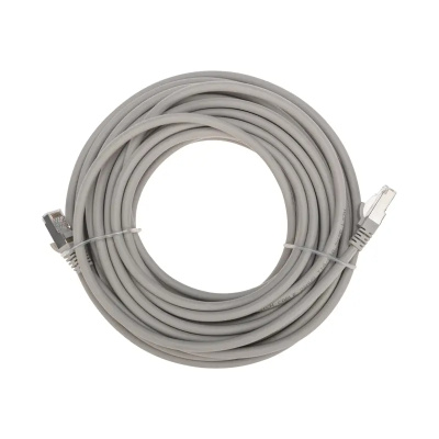 Патч-корд S/FTP, CAT 6A (10G), RJ45-RJ45, 28AWG, LSZH, серый, 10м REXANT