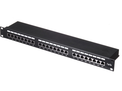 изображениеПатч-панель FTP, 19", 24 порта RJ45, cat.5е, 1U, Krone Type