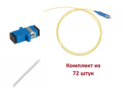 КТ-КС-4U-72-SCU | Кросс оптический стоечный укомплектованный на 72 порта SC/UPC, 4U