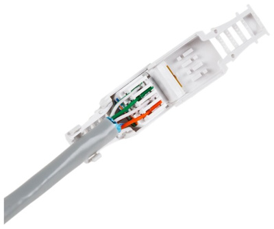 Коннектор RJ45 (8p8c) cat.5e, быстрозажимной ручной, для одножильного и многожильного UTP кабеля, NETKO Optima изображение