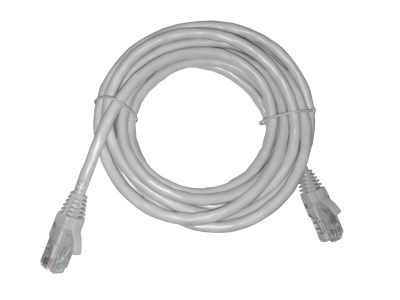 Патч-корд UTP4 rj45-rj45, cat.6, 3.0м, BC, LSZH, серый, литой коннектор NETKO Optima