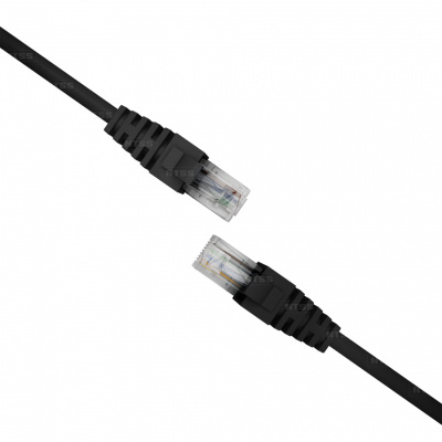 Патч-корд NTSS 2хRJ45/8P8C, T568B UTP 5e кат. литой 30 метров, LSZH, черный