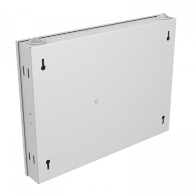 Кросс NTSS оптический настенный, укомплектованный, 12 портов ST/UPC, 62.5/125 мкм (планки, сплайс-кассета, пигтейлы, КДЗС, адаптеры) серый RAL 7035