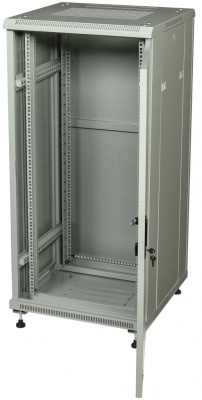 изображениеC2560100GWTWOF | Шкаф телекоммуникационный напольный 25U 19" серверный 600х1000 серый, дверь стекло