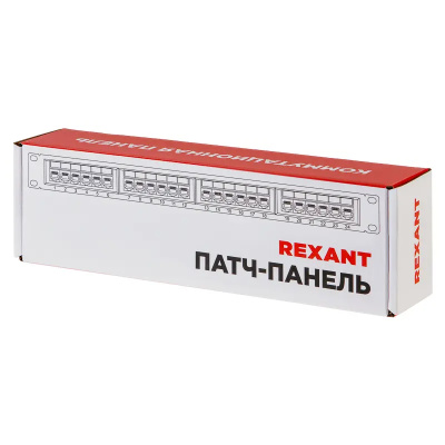 Панель коммутационная настенная, 12 портов, UTP, RJ-45, CAT 5e REXANT