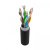 Кабель витая пара NTSS F/UTP 5e 4 пары одножильный 24AWG медь 305м внешний, внутренний малодымный безгалогенный компаунд (LSZH(Т) + UV) черный
