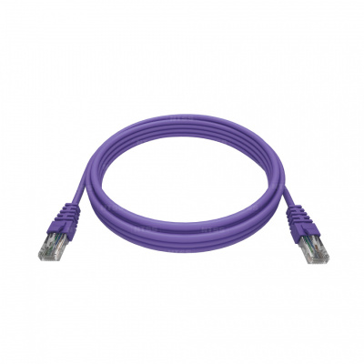 Патч-корд NTSS PREMIUM 2xRJ45/8P8C, T568B UTP 28 AWG CAT6 LSZH 2 метра, лиловый