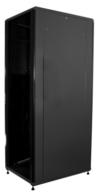 изображениеD2560100BWTWOF | Шкаф телекоммуникационный напольный 25U 19" серверный 600х1000 черный, дверь перфорация