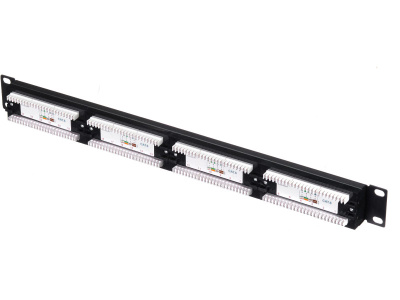 изображениеПатч-панель 19" UTP, 24хRJ-45, кат.6, 1U, Dual Type, с органайзером, "L"