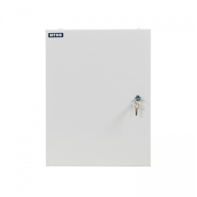 Кросс NTSS оптический настенный, укомплектованный, 64 порта ST/UPC, 50/125 мкм (планки, сплайс-кассета 2шт, пигтейлы, КДЗС, адаптеры) серый RAL 7035