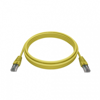 Патч-корд NTSS 2хRJ45/8P8C, T568B UTP 5e кат. литой 20 метров, LSZH, желтый
