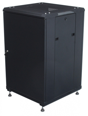 изображениеC2560100BWTWOF | Шкаф телекоммуникационный напольный 25U 19" серверный 600х1000 черный, дверь стекло