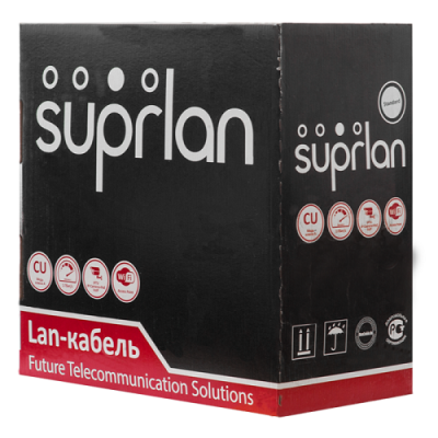 картинка кабель 4pr 24awg 4х2х24 cat5e 305м cu indoor (pvc) suprlan standart 