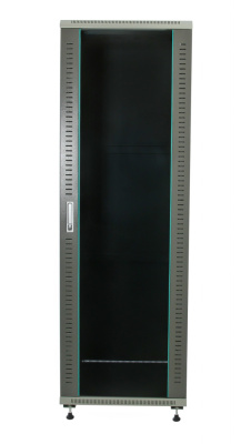 изображениеB386060GWTWOF | Шкаф телекоммуникационный напольный 38U 19" серверный 600х600 серый, дверь стекло