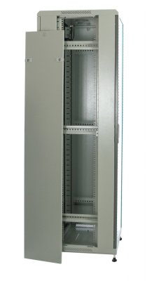 изображениеB386060GWTWOF | Шкаф телекоммуникационный напольный 38U 19" серверный 600х600 серый, дверь стекло
